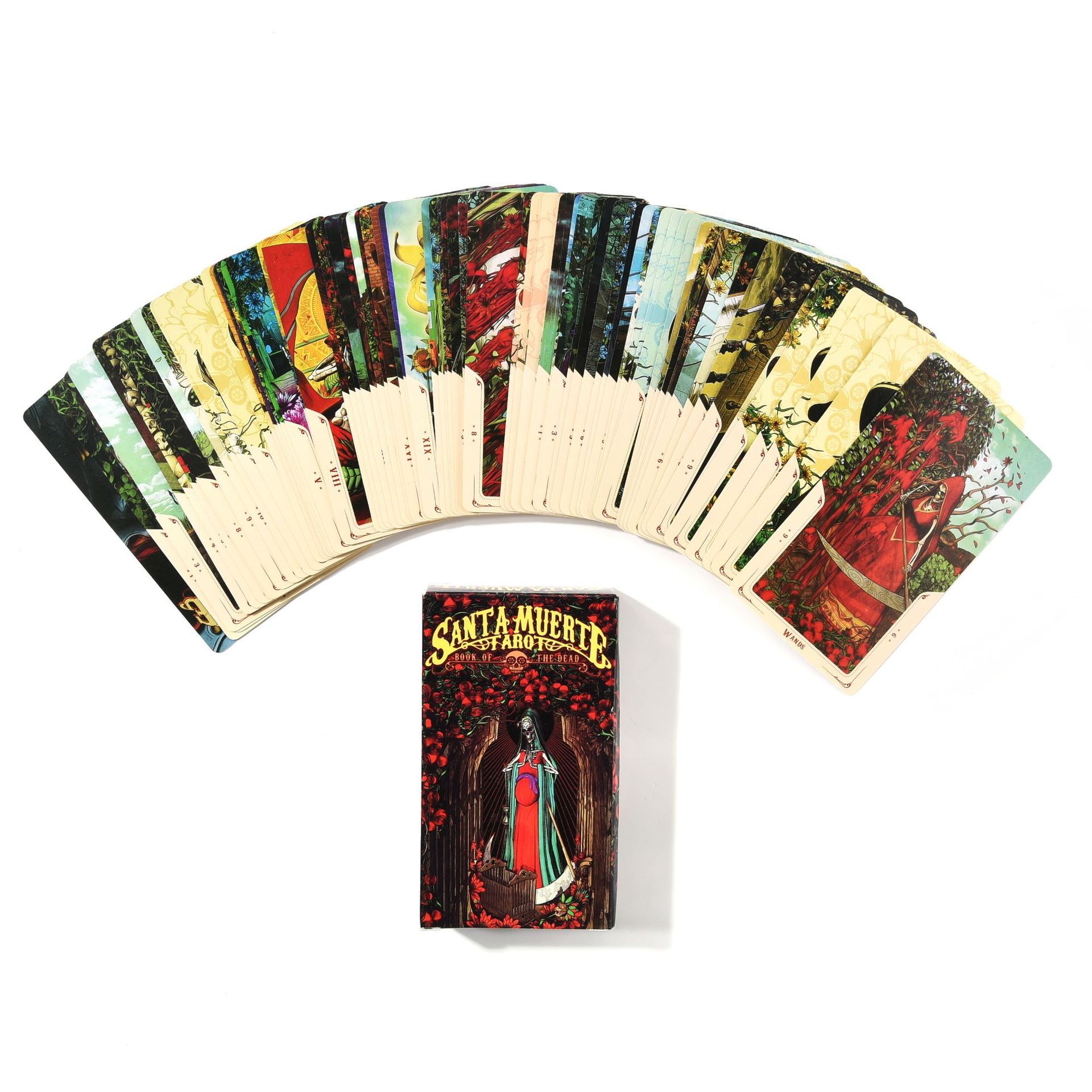 Combo Bộ Bài Bói Tarot Santa Muerte Tarot Cao Cấp  và Túi Nhung Đựng Tarot