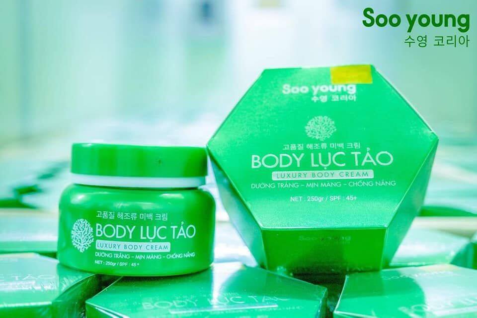 Kem Body Lục Tảo Luxury Body Cream Dưỡng Trắng Da SOO YOUNG (250g)