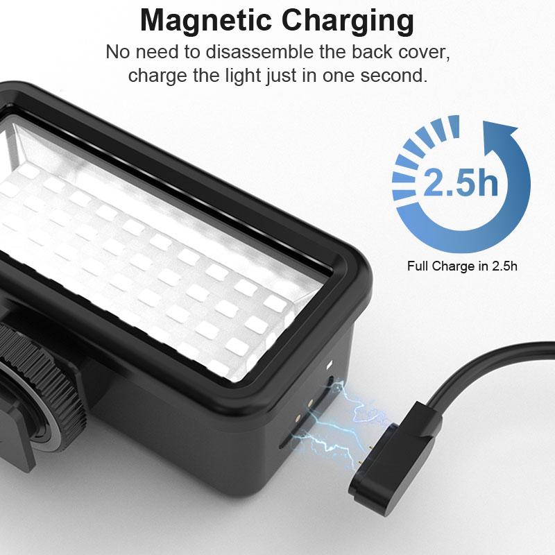 Đèn LED chống thấm Đèn chiếu sáng Đèn chiếu sáng Đèn dưới nước chiếu sáng cho GoPro 11/10 SJCAM YI DJI OSMO Điện thoại hành động điện thoại di động