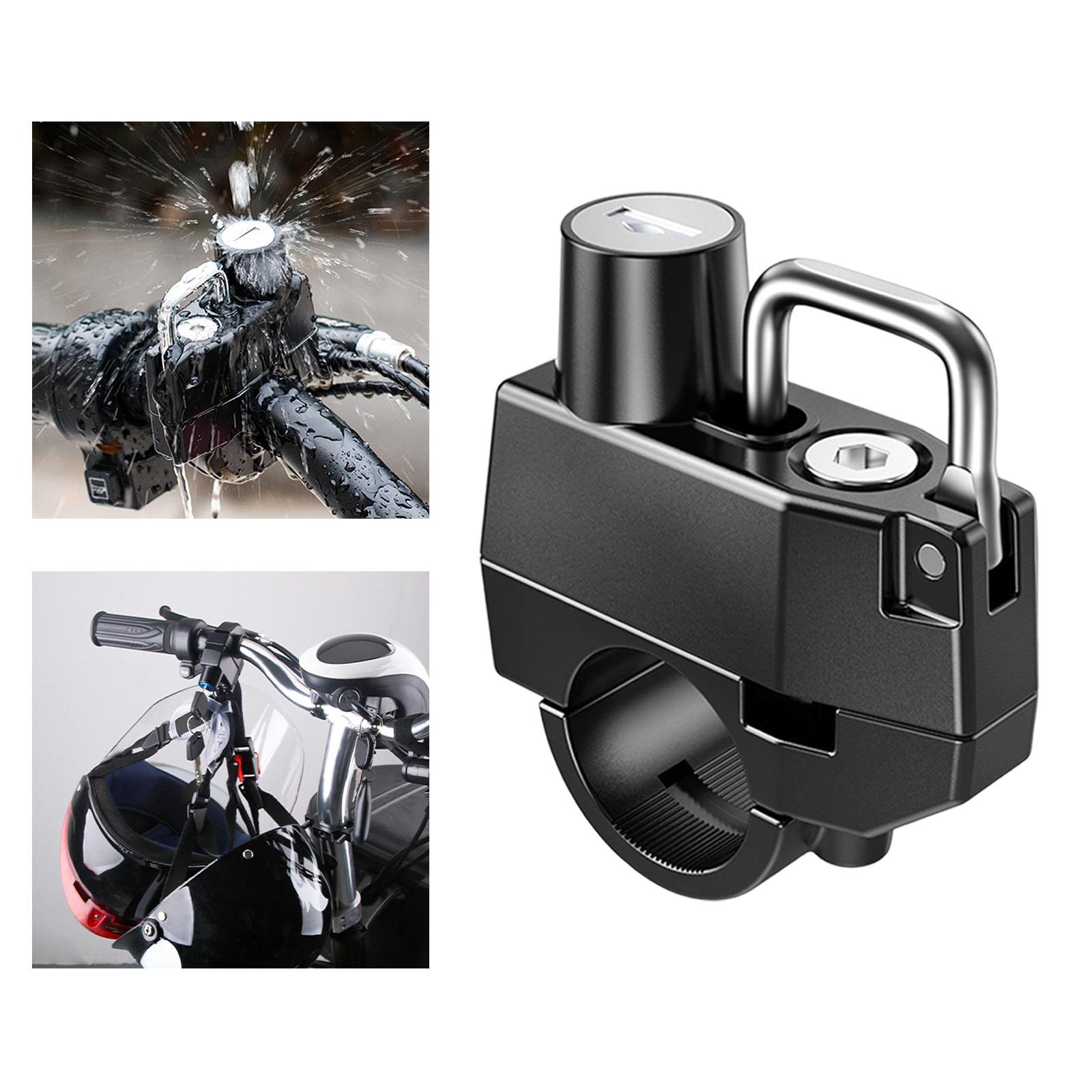 Motorcycle Helmet Lock, Safety Lock for Motorbike Scooter Street Bike Waterproof