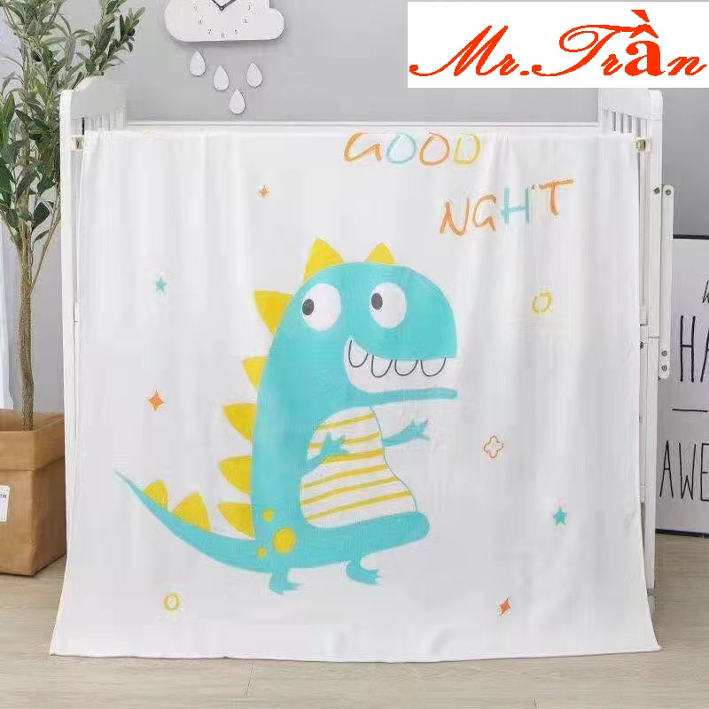Chăn lụa siêu mềm, siêu mát, họa tiết dễ thương