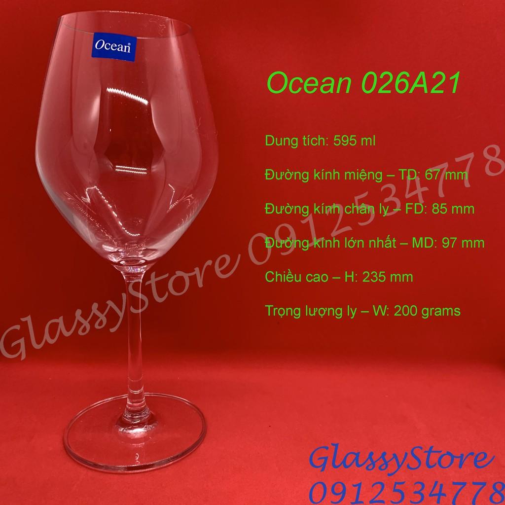 Ly rượu vang thủy tinh Ocean Santé Bordeaux 1026A21 - Hàng chính hãng