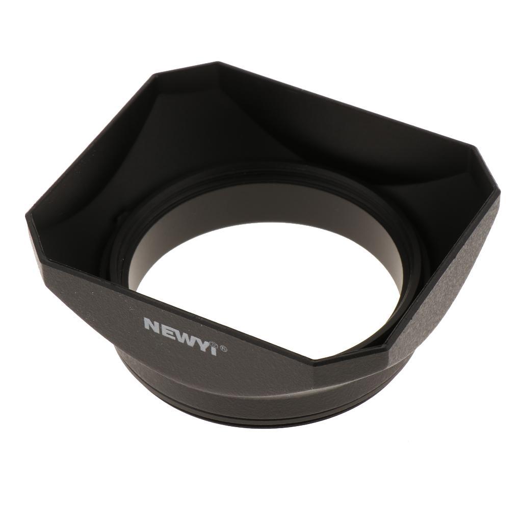Camera Lens Protector Hood Accessory Square Shape Screw Mount 52 mm+49 mm