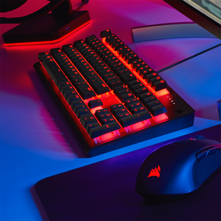 Bàn phím Corsair K60 PRO-Mx VIOLA-Red LED - Hàng chính hãng