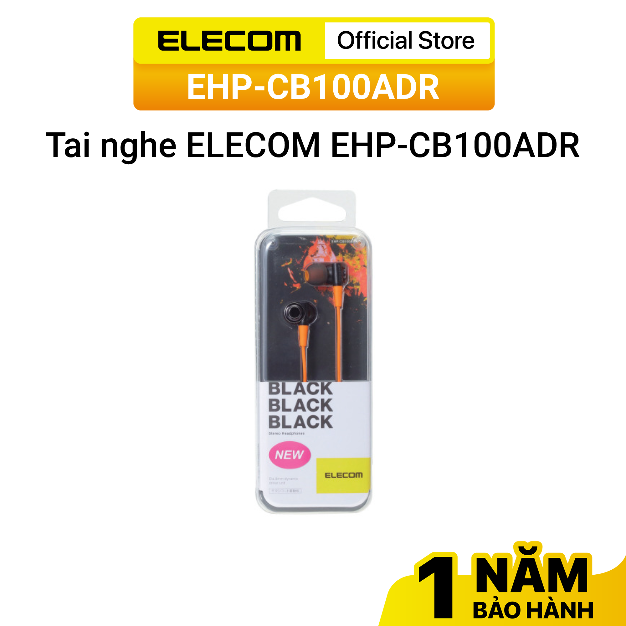 Tai nghe ELECOM EHP-CB100 - Hàng chính hãng