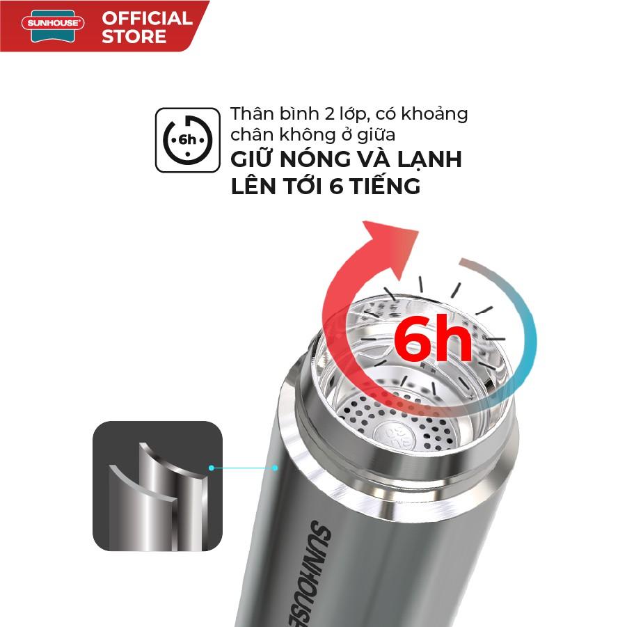 Bình giữ nhiệt Inox 304 SUNHOUSE 450ml KS