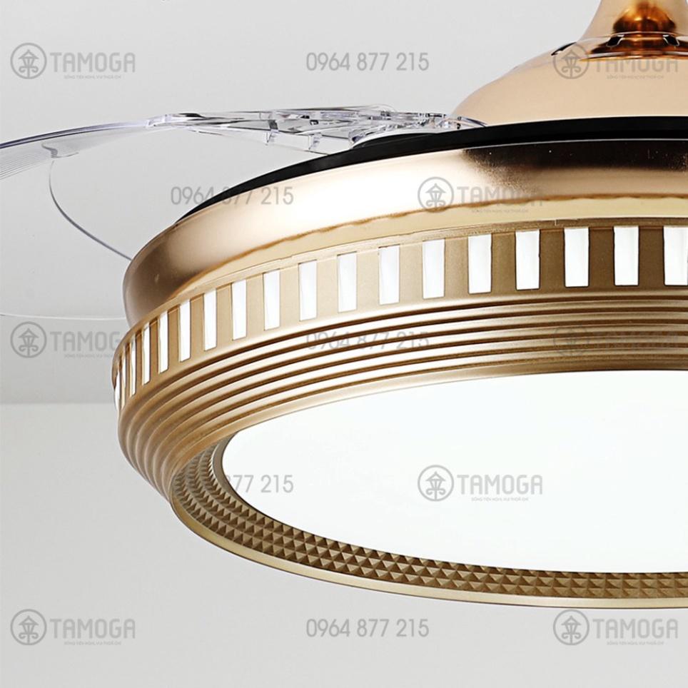 Quạt trần đèn, quạt tô điểm phòng tiếp khách HAPOVA DQ 8060 + khuyến mãi khiển