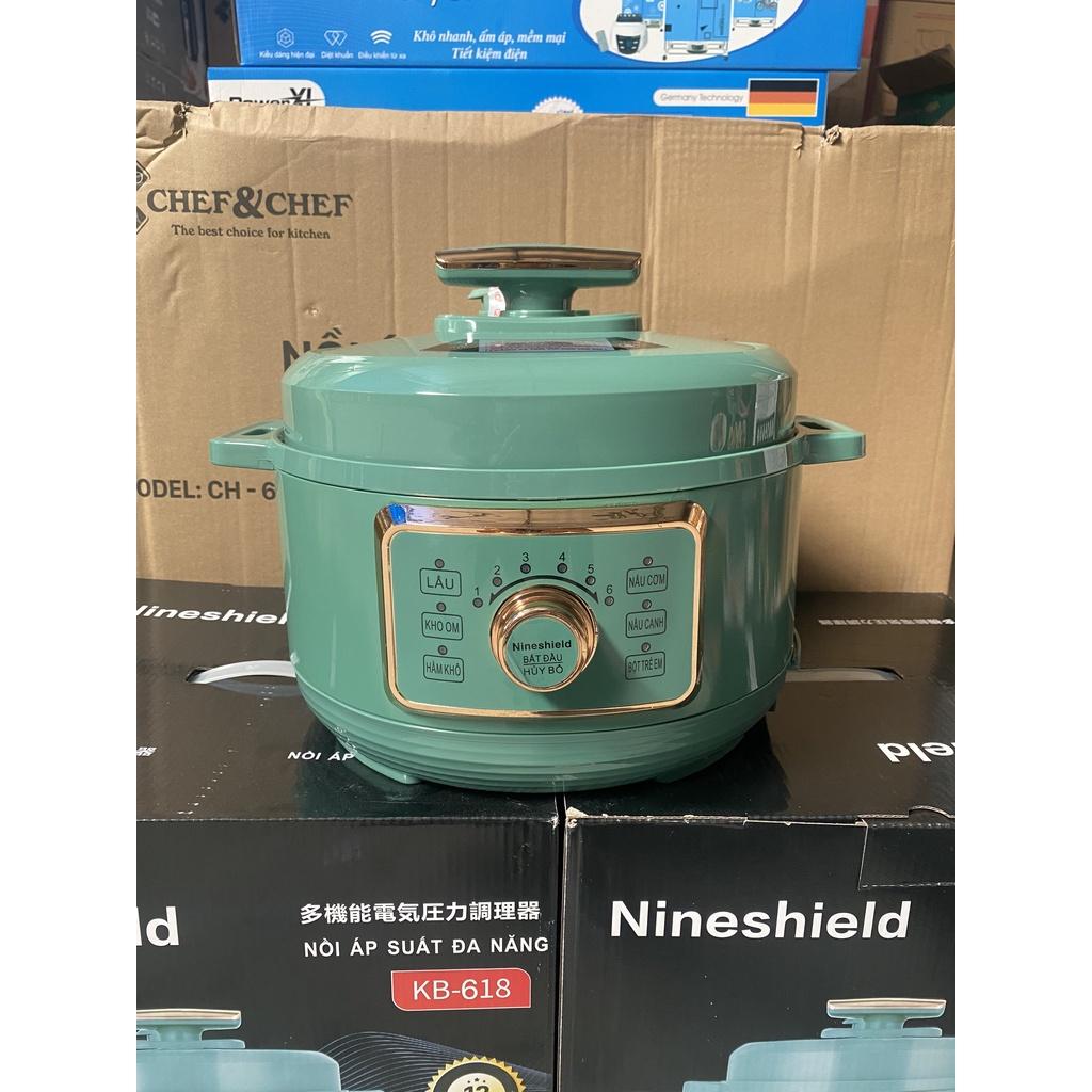 NỒI ÁP SUẤT NINE SHIELD KB-618 CÔNG NGHỆ MỚI TIẾT KIỆM ĐIỆN NĂNG