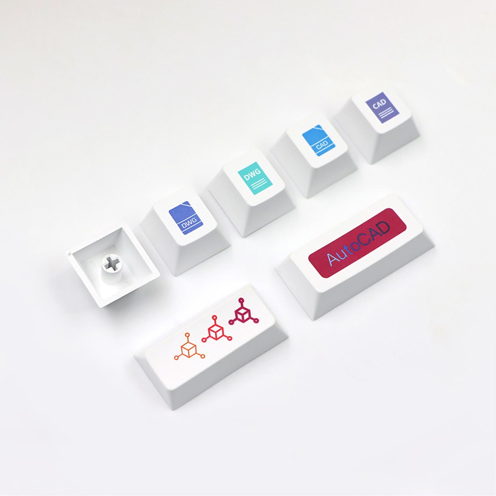 Keycaps Exquisite PBT Material 136 Keys for CHERRY MX Switch Spare Parts