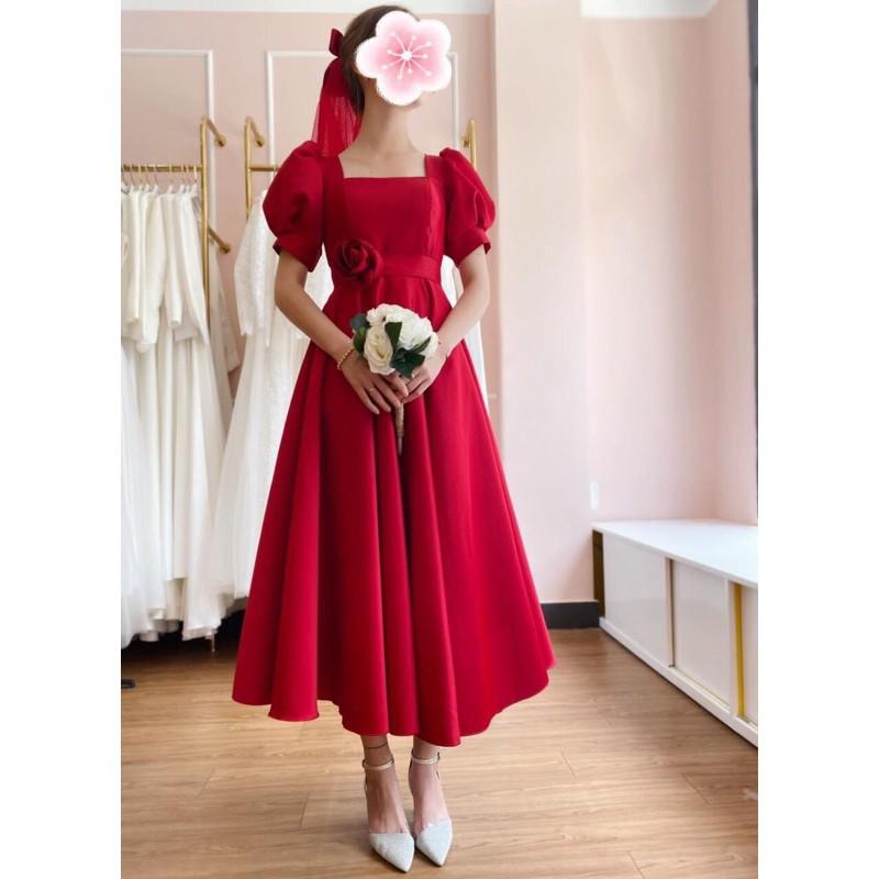 Đầm xoè tiểu thư hoa eo SIÊU XINH -MS74Y -Size ML đến 57kgMM MM