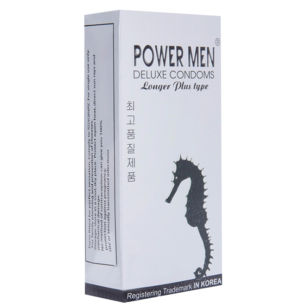 Bao Cao Su Chống Xuất Tinh Sớm Có Gai Power Men Longer Plus Type - 12s - Che Tên Sản Phẩm