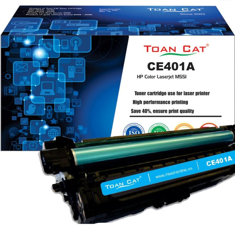 Hộp mực in Toàn Cát CE400A - CE401A - CE402A - CE403A dùng cho máy in HP Color LaserJet M551 - HÀNG CHÍNH HÃNG