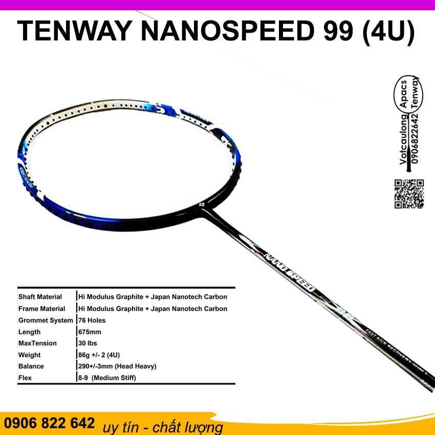 Vợt cầu lông Tenway NanoSpeed 99 (4U) | Vợt phù hợp đánh phong trào, rèn luyện sức khỏe