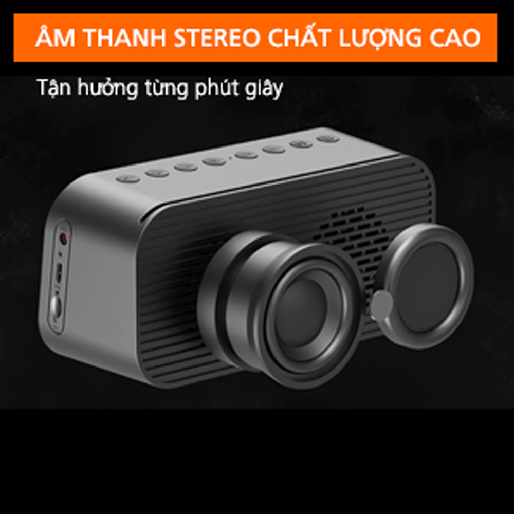 Loa Bluetooth Mặt Gương Kiêm Đồng Hồ Báo Thức HAVIT M3 PLUS (Nghe nhạc USB, thẻ TF, Kết nối Bluetooth 4.2, AUX 3.5 Nghe FM, Báo thức, nhiệt độ) - Hàng chính hãng