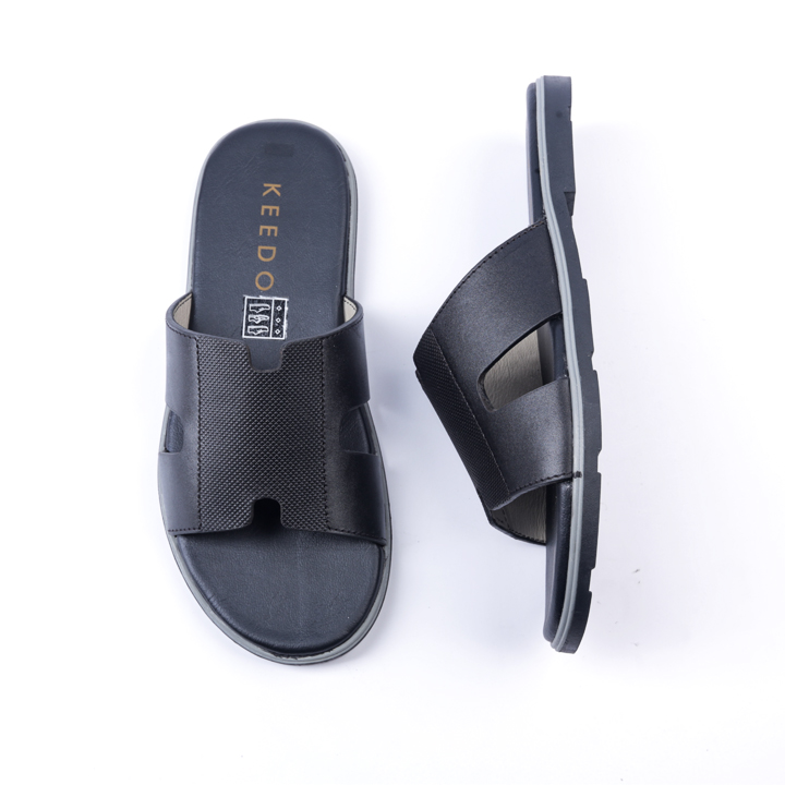 Dép da nam chữ H cao cấp KEEDO PK016