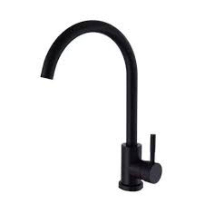 Vòi rửa chén Nóng Lạnh kiểu tròn Inox sus 304 sơn NANO Đen cao cấp VNN05.tặng kèm 2 dây cấp