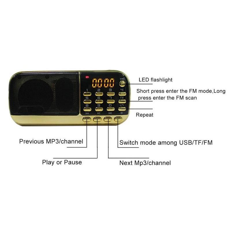  Đài FM Caraven836S  đài nghe nhạc niệm Phật. Thẻ nhớ mp3 cho người già