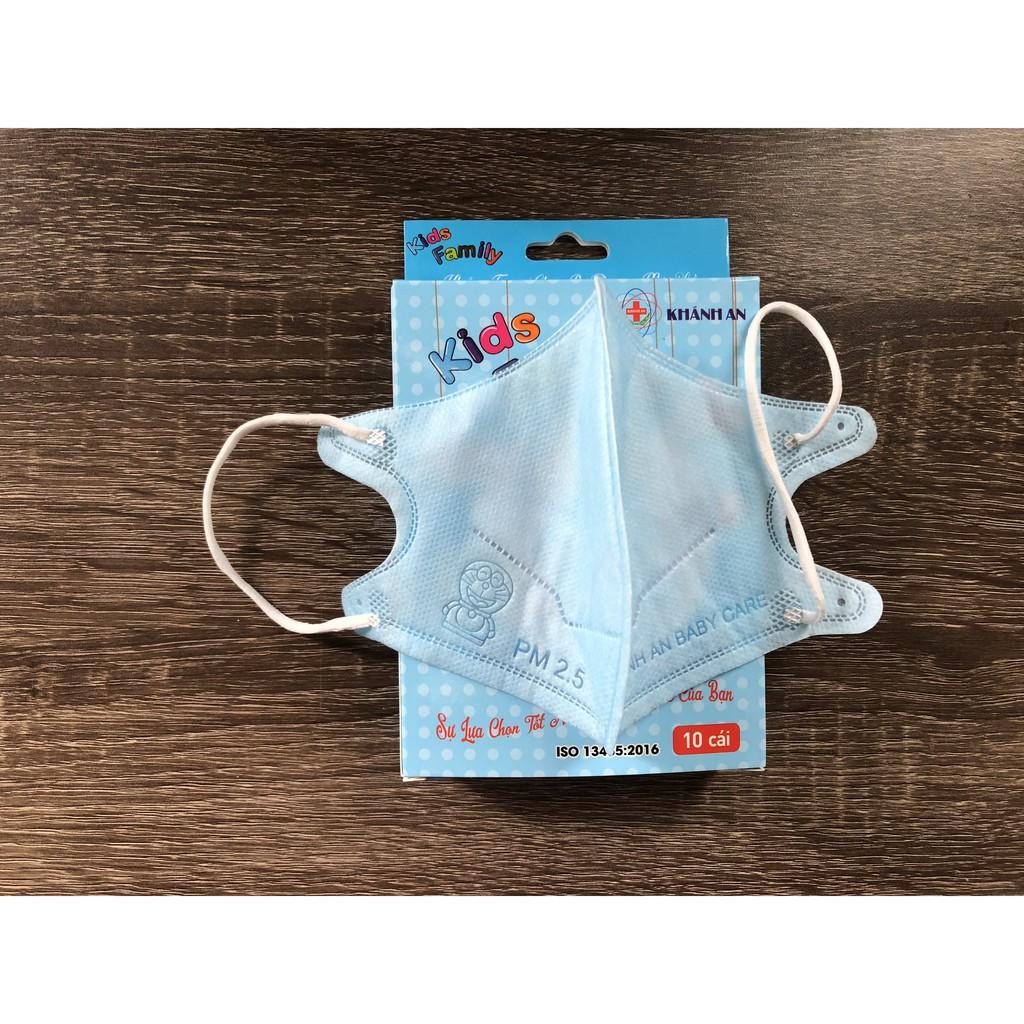 Khẩu Trang 3d trẻ em cho bé Hộp 10 cái Khánh An size M