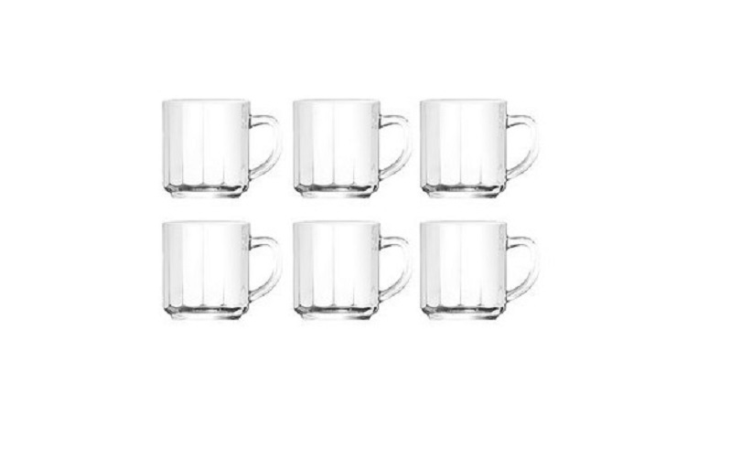 Tách Trà Sọc Có Quai Tea Cup 295ml | Thủy Tinh Cao Cấp , Nhập Khẩu Thái Lan