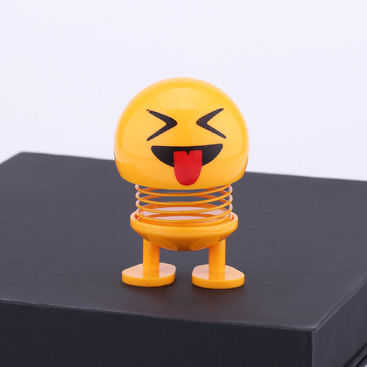 Combo 6 thú nhún Emoji lò xo ngộ nghĩnh 6 biểu cảm