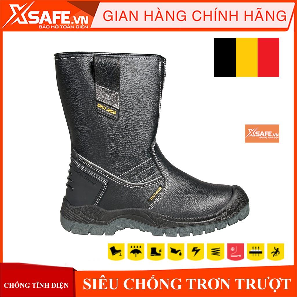 Ủng bảo hộ Safety Jogger Bestboot ủng da bò thật chống trơn trượt, chống cháy mũi thép, lót thép