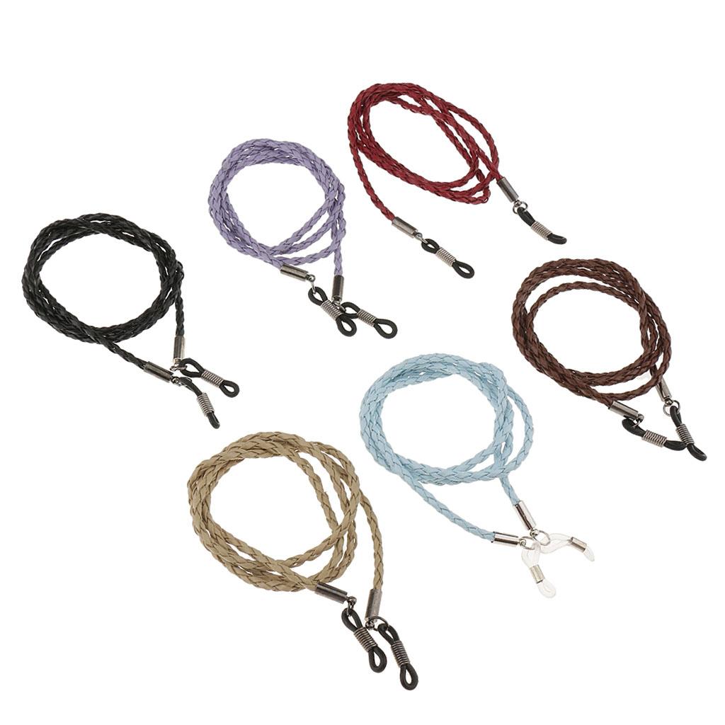 Set of 6pcs Eyeglass Reading Spectacles Sunglasses Glasses Holder Cord Chain