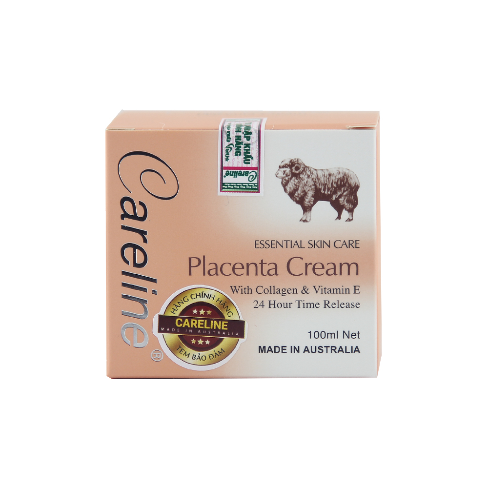 Kem dưỡng da Careline Placenta Cream nhau thai cừu giúp cấp ẩm, ngăn ngừa nếp nhăn 100ml