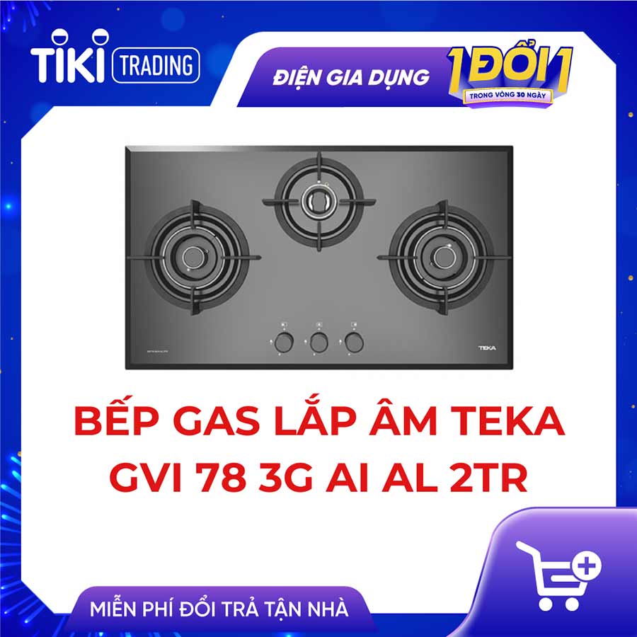 Bếp ga TEKA GVI 78 3G AI AL 2TR - Hàng chính hãng