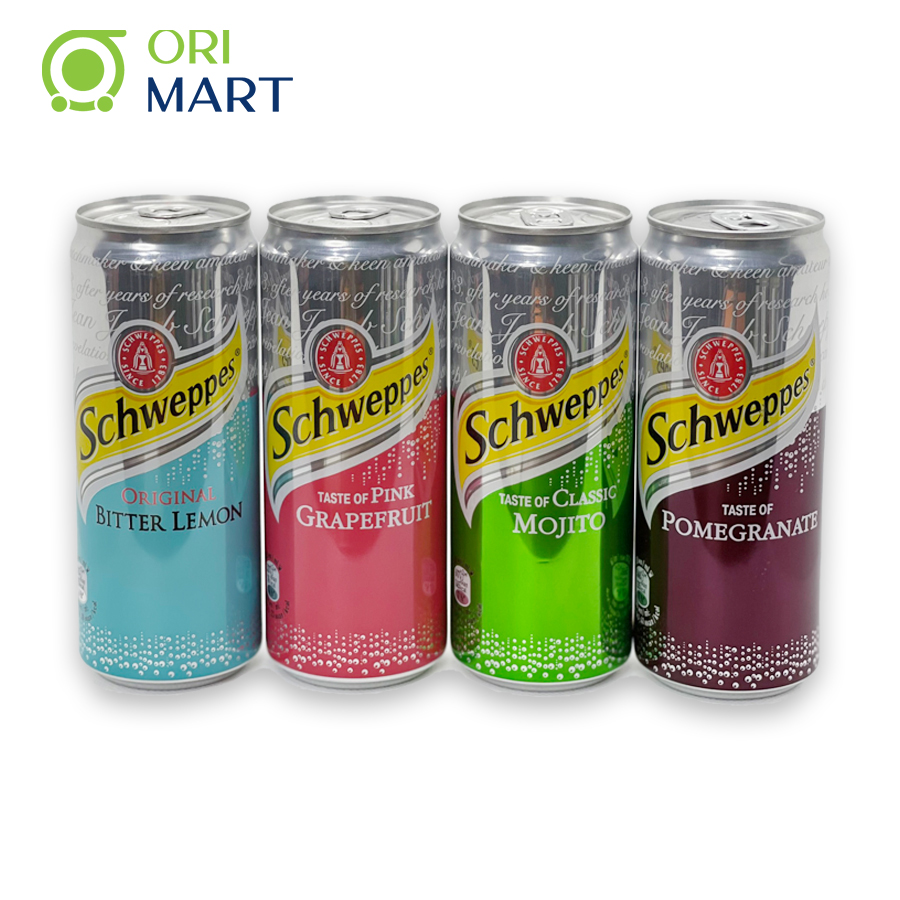 COMBO 4 VỊ NƯỚC UỐNG KHÔNG CỒN SCHWEPPES