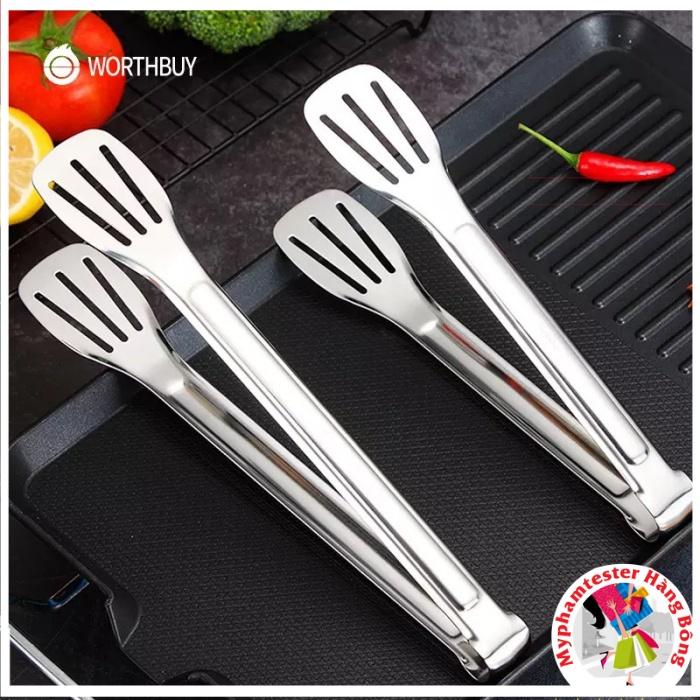 Kẹp gắp đồ ăn inox 304 dày đẹp