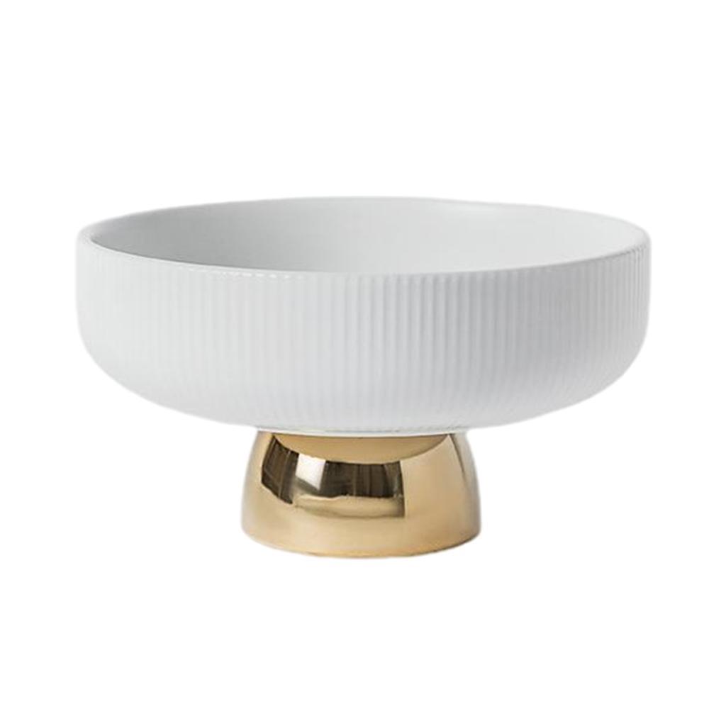 Ceramic Fruit Plate Round Display Reusable Stand for Countertop Buffet Cake