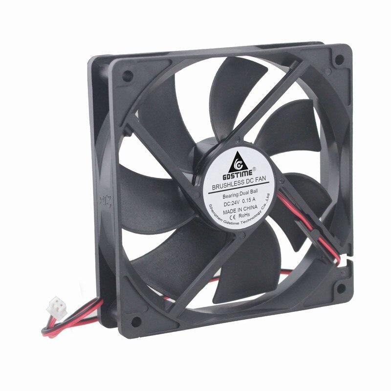 1 pcs Gdstime 11cm DC 14V 1400RPM Ball Bearing 1111 11mm x 11mm Brushless Computer Case Cooling Fan 11x11X11mm 1Pin 0.11A