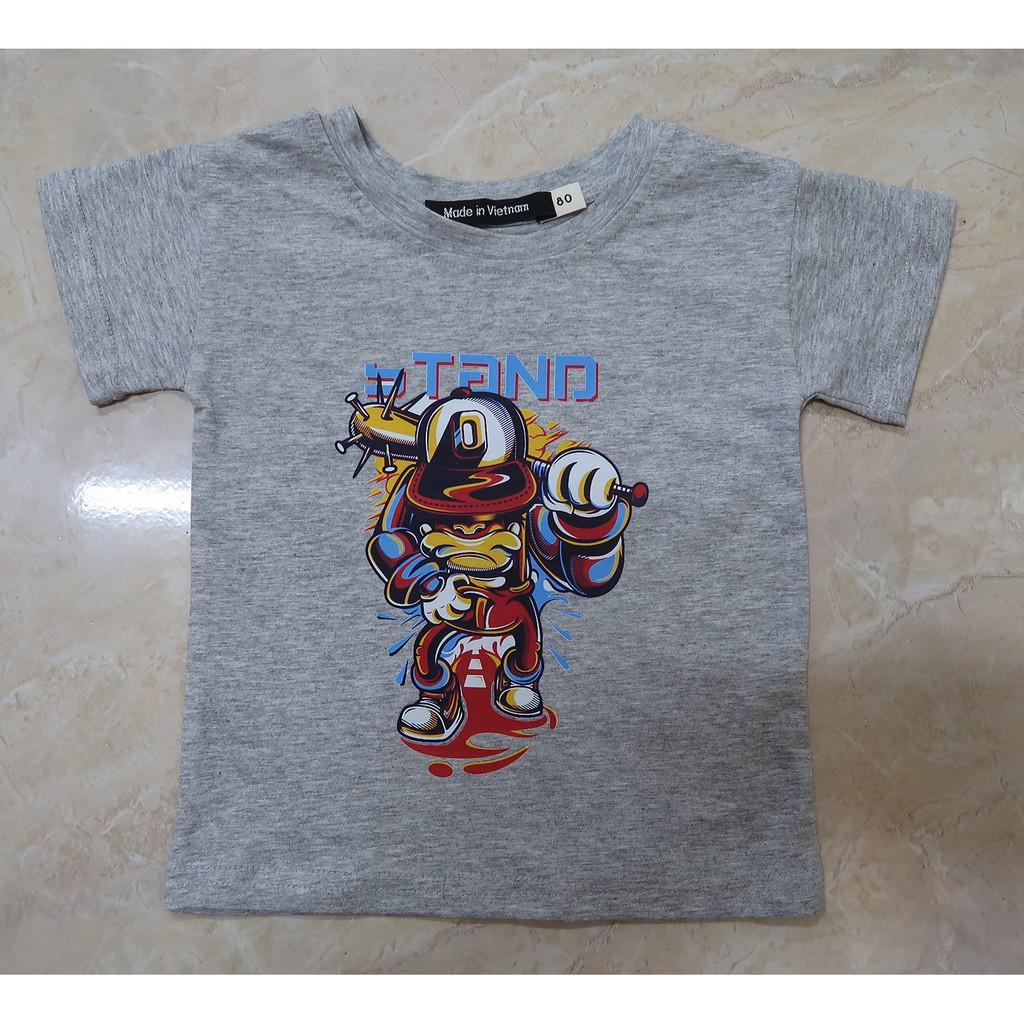 Áo thun trẻ em nam cotton 100% các màu : Mã 033