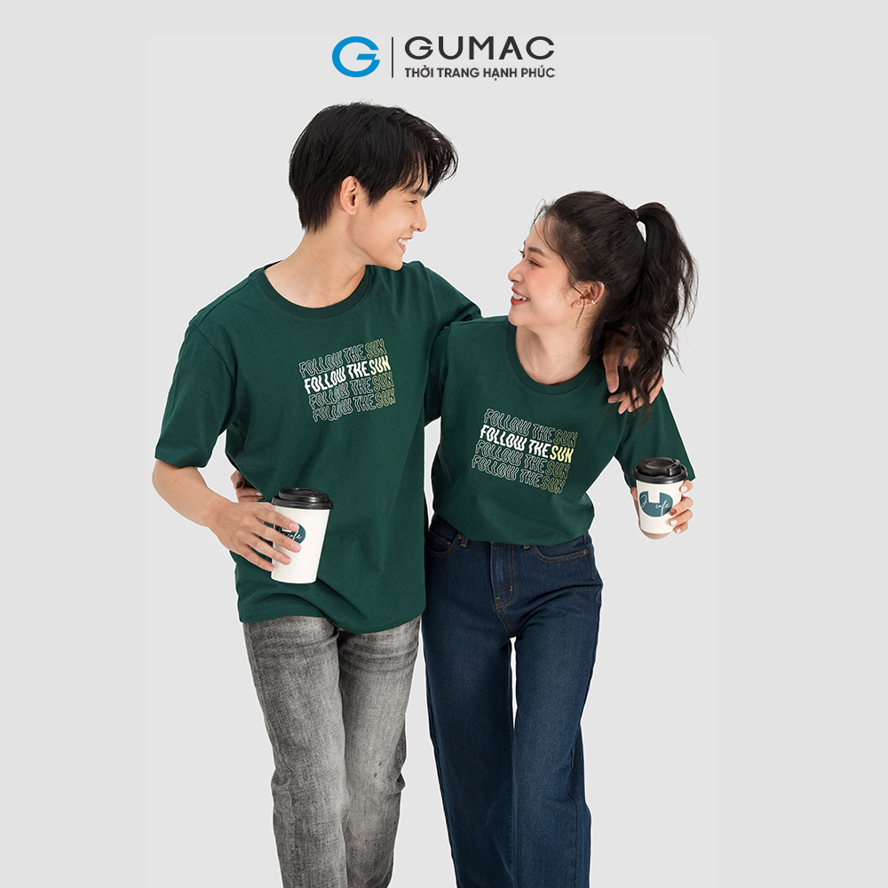 Áo thun nữ GUMAC ATC08086 in chữ