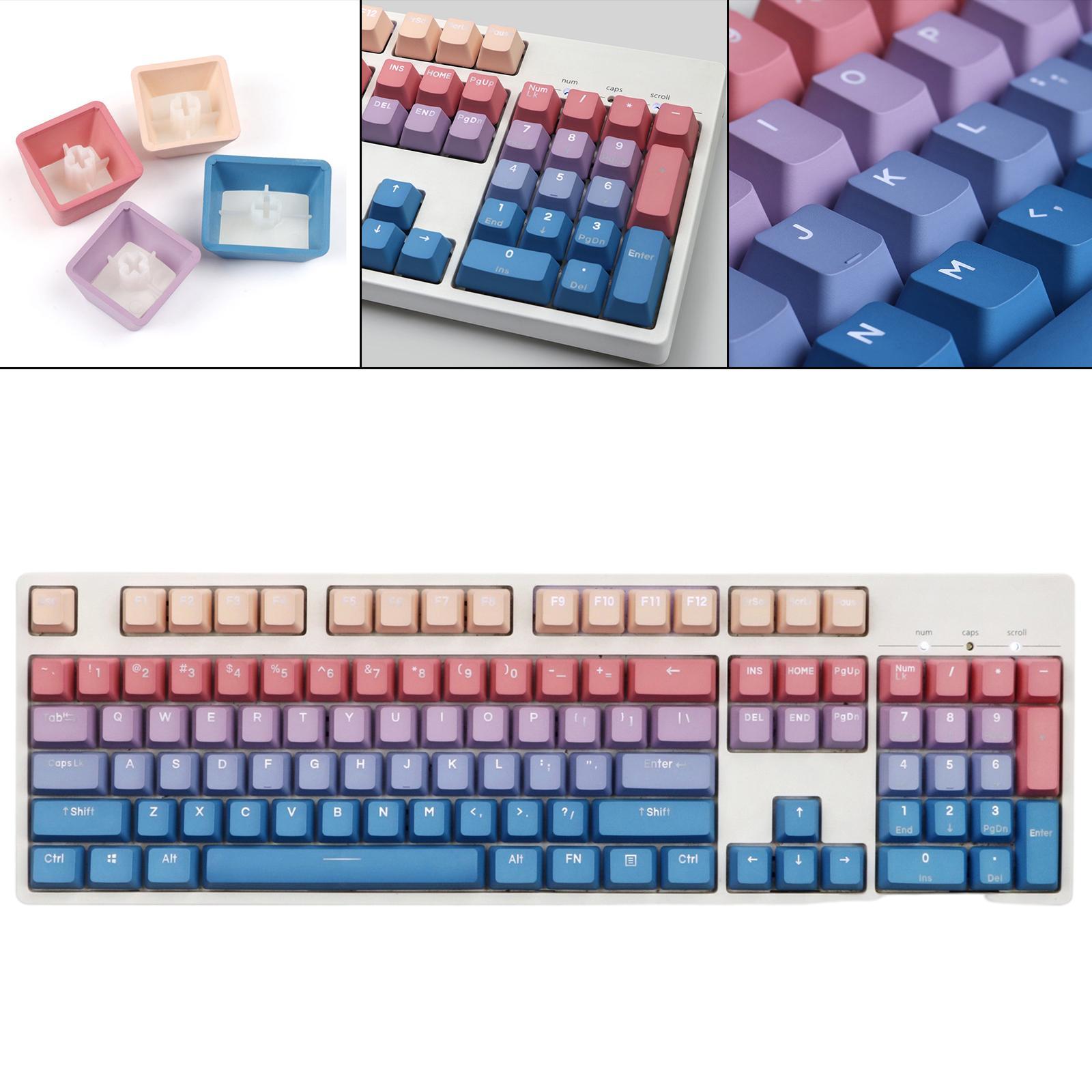 104Key Mechanical Keyboard Keycaps Waterproof Anti-Slip Office Supplies