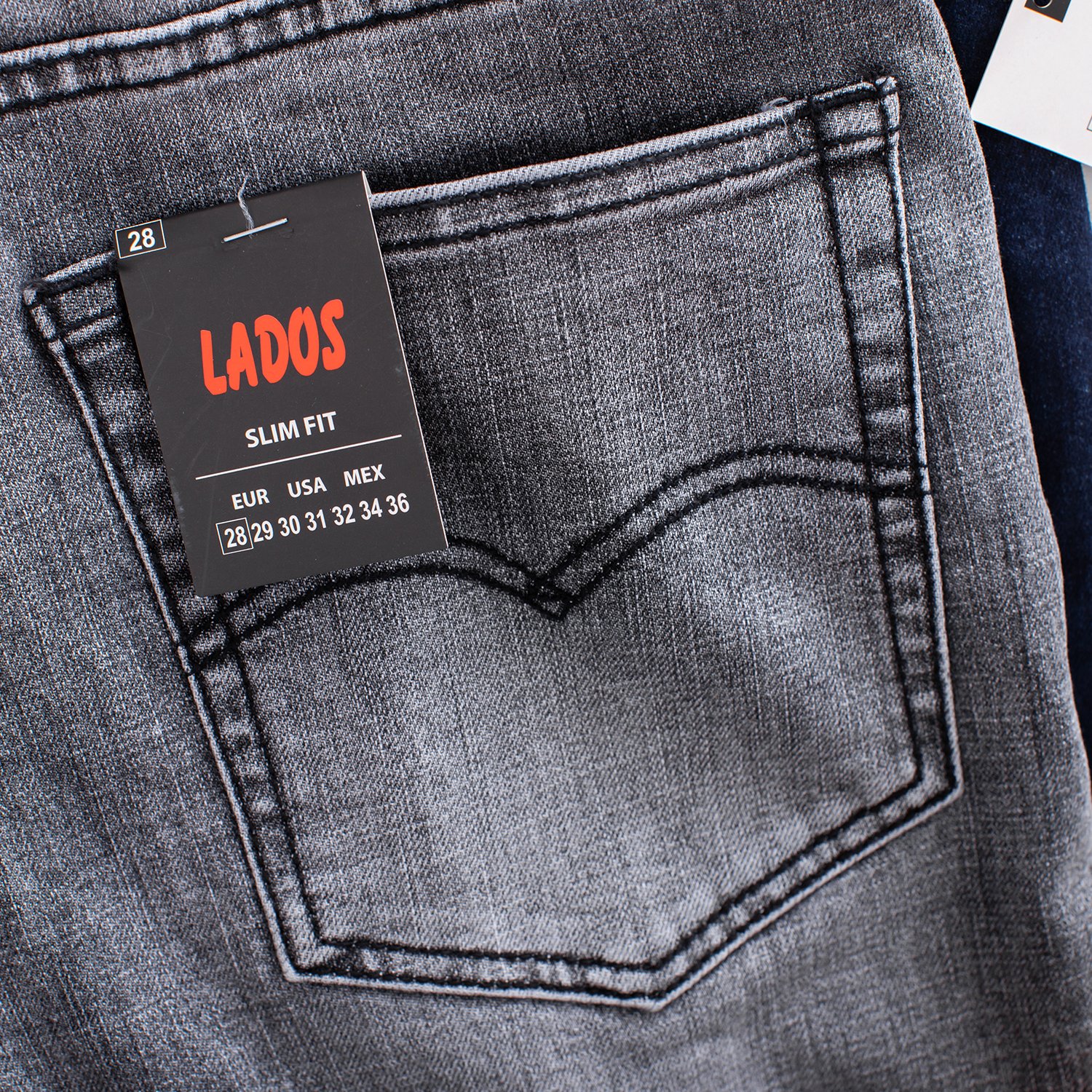 Quần Jean nam basic cao cấp LADOS - 4035 form slimfit, vải đẹp