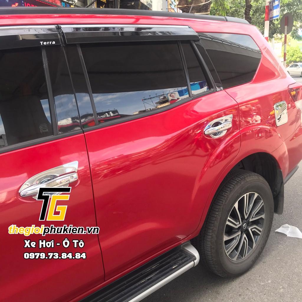Bộ vè che mưa Nissan Terra chỉ mạ Crom cao cấp