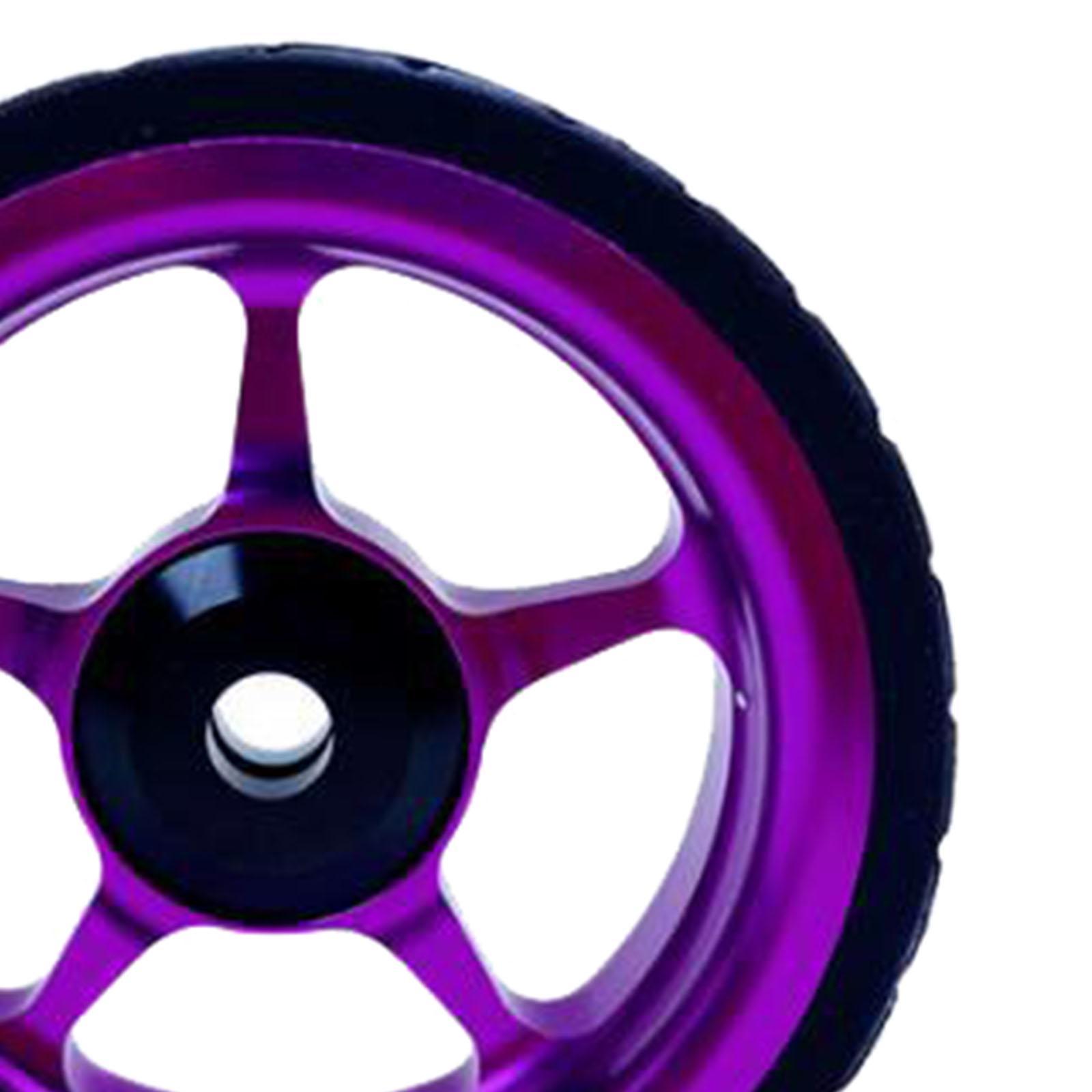 2-4pack Easy Wheel for Folding Bike EZ Wheels Wheel Easywheel Purple