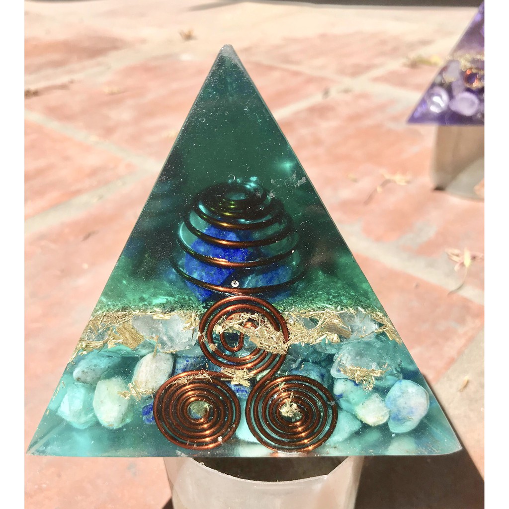 ORGONITE KIM TỰ THÁP 3 MẶT