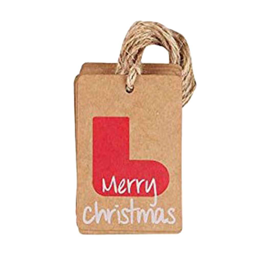 100 Pcs / Set Gift Tag Paper Tag Hanging Labels Hanging Tags Signs Pendant Paper Labels