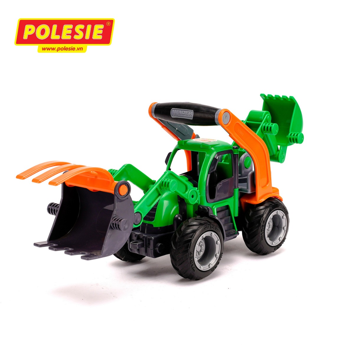Xe ô tô máy xúc Griptrac đồ chơi trẻ em Polesie 48394 - Hàng chính hãng nhập khẩu châu âu