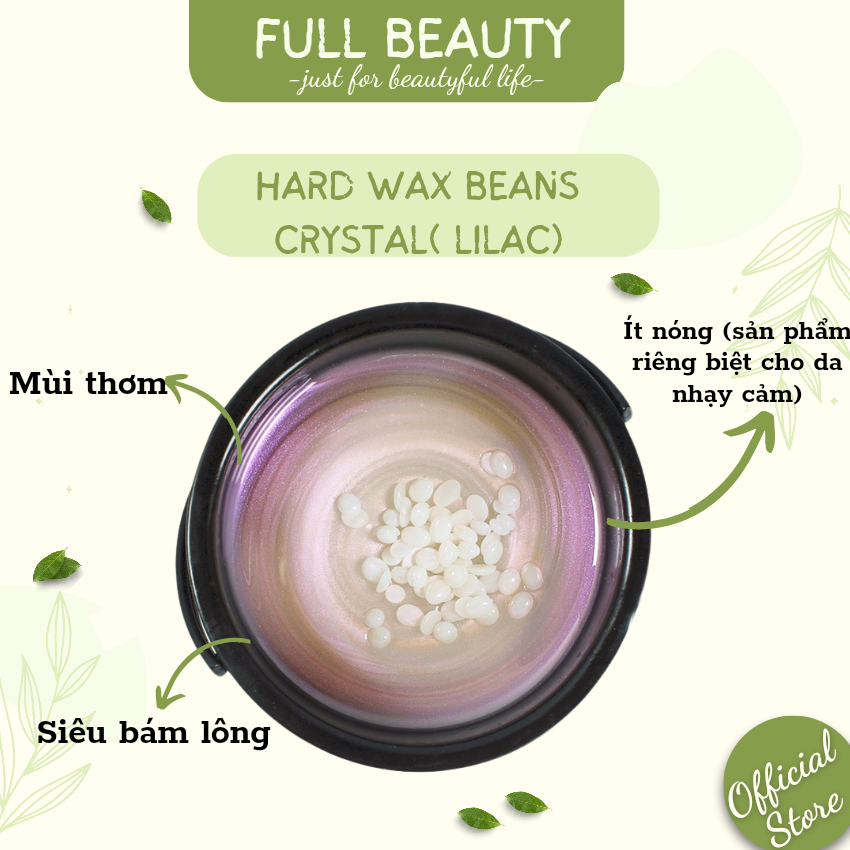 Sáp Wax Lông Hạt Đậu Cao Cấp Dòng Premium Đủ Màu Túi 150G Full Beauty