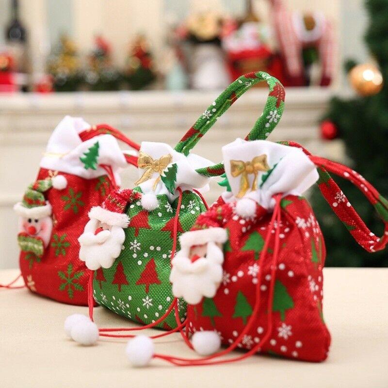 Túi Đựng Kẹo Hình Ông Già Noel Đáng Yêu Trang Trí Giáng Sinh
