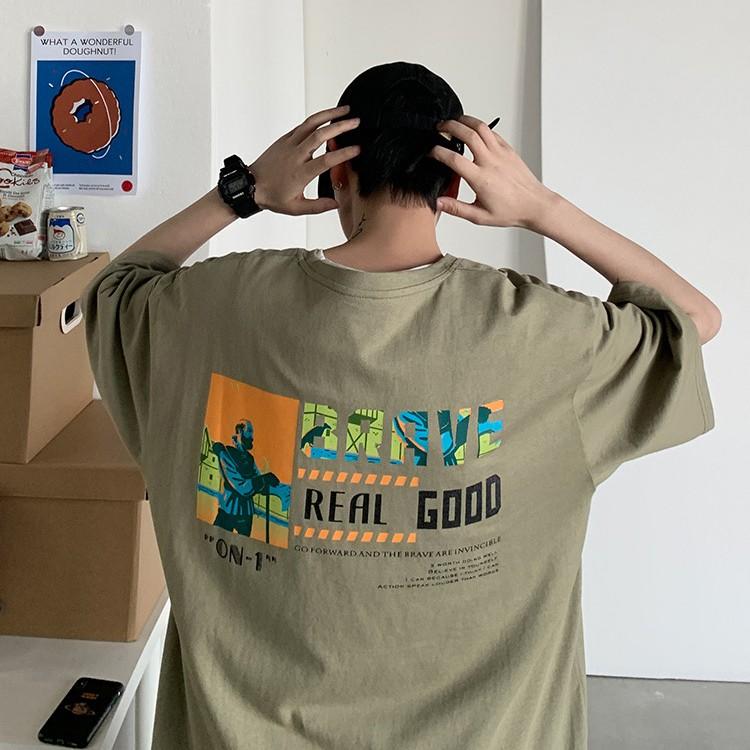 Áo thun tay lỡ Real Good