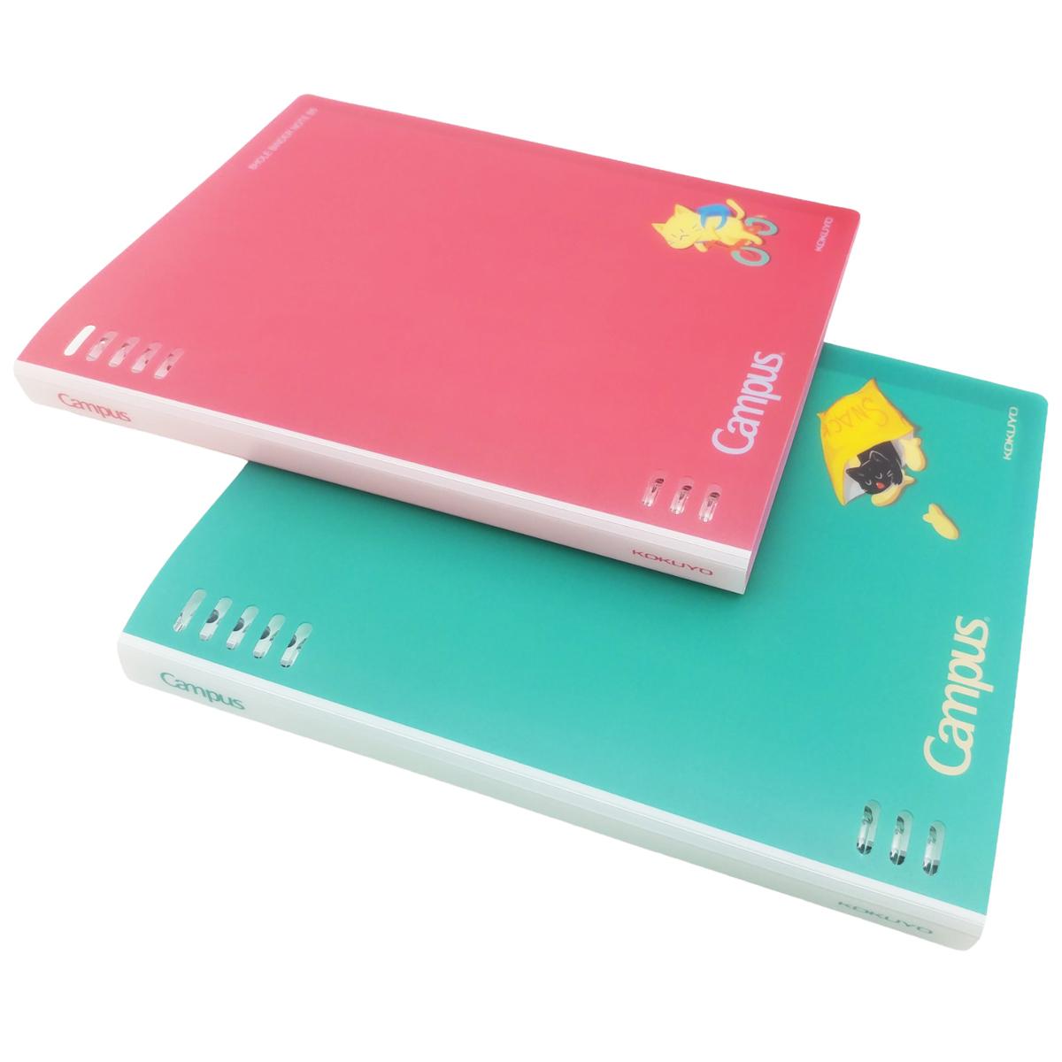 Sổ Bìa Còng 8 Lỗ B5 - Cat's Daily Life - Campus BN-B5H8CAT-01 - Màu Đỏ