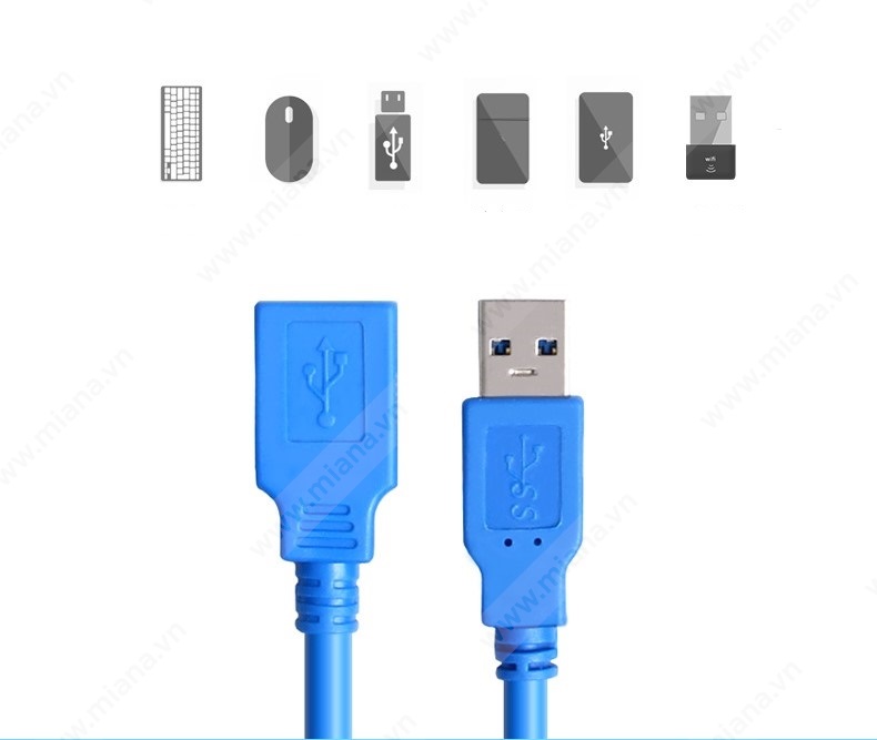 Cáp nối dài USB 3.0 1m SaiKang chính hãng