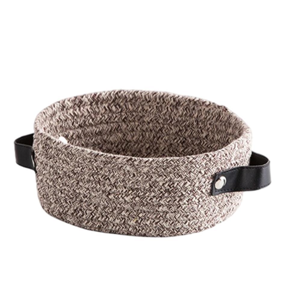 Hand Woven Storage Basket Home Decor Kids Toy Organize Basket for Bathroom