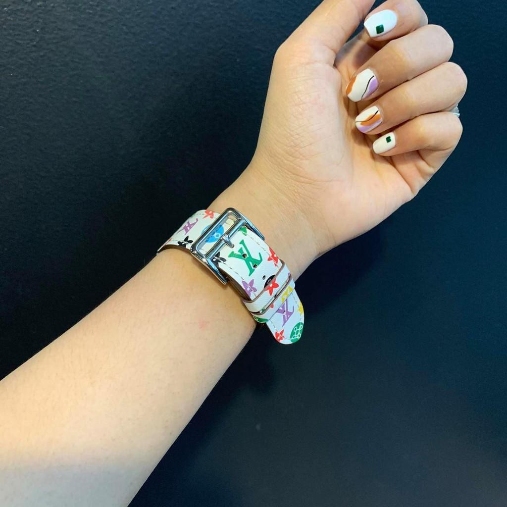 Dây da họa tiết sang chảnh dành cho Apple Watch hè 2020