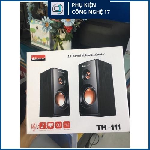 Loa máy vi tính HomeSound TH-111  để bàn mini siêu gọn âm thanh cực hay chuẩn 2.0