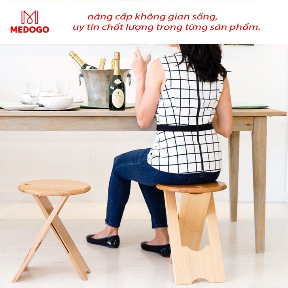 Ghế gỗ gập gọn ngồi ban công, ghế trang trí